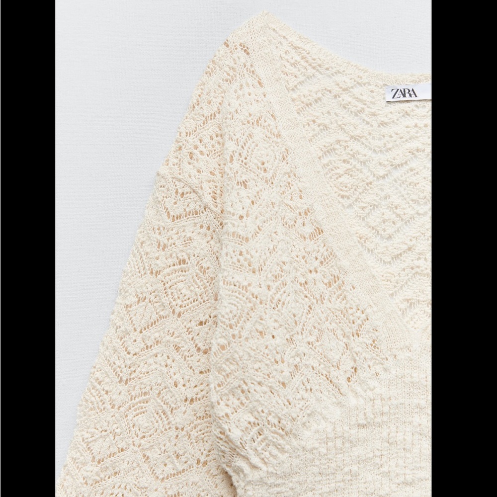 POINTELLE KNIT DRESS - Picture 4 of 4